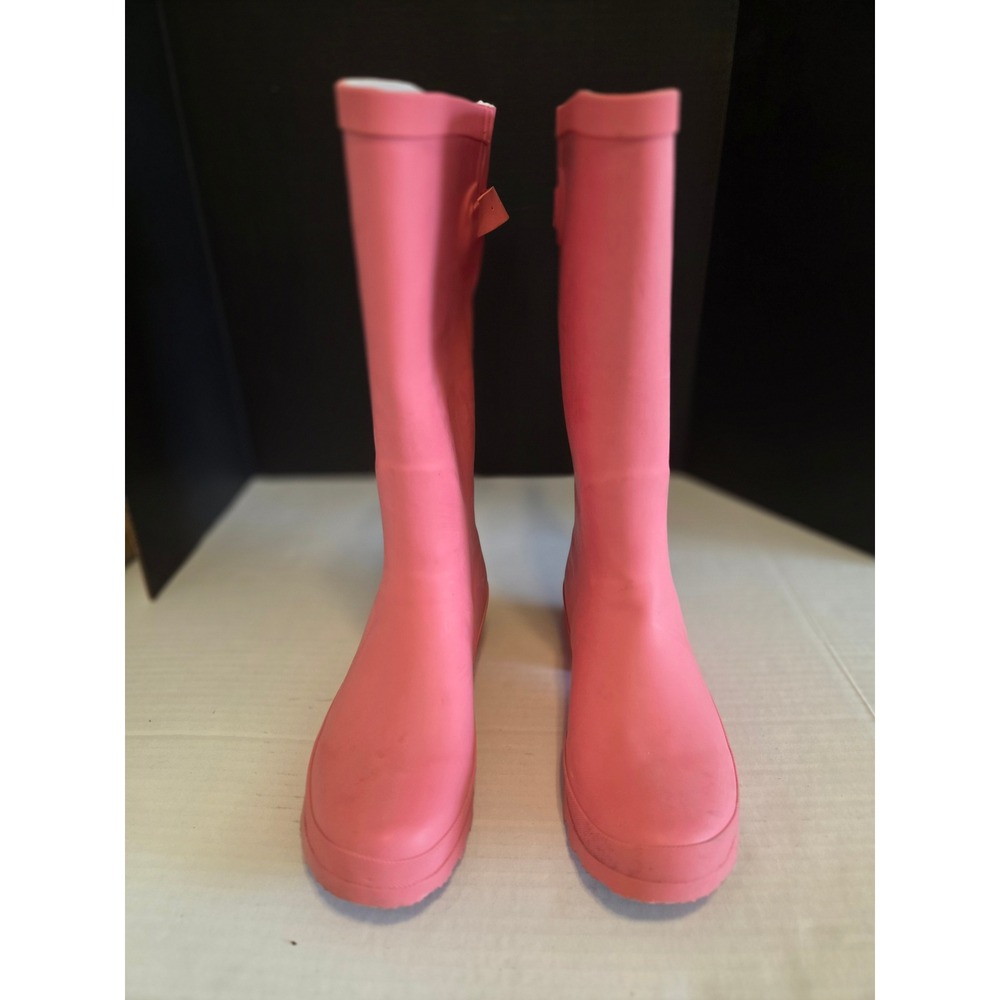 Serra Pink Rubber Rain Boots Womens Size 9 Waterproof Tall Matte Pink 703252